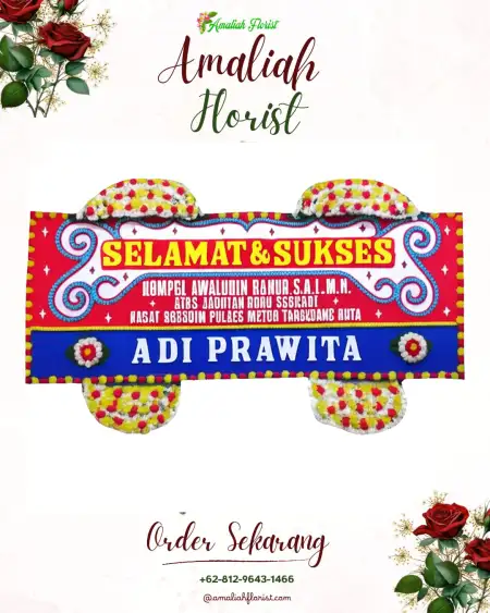 Papan Bunga Ucapan Selamat Plombokan